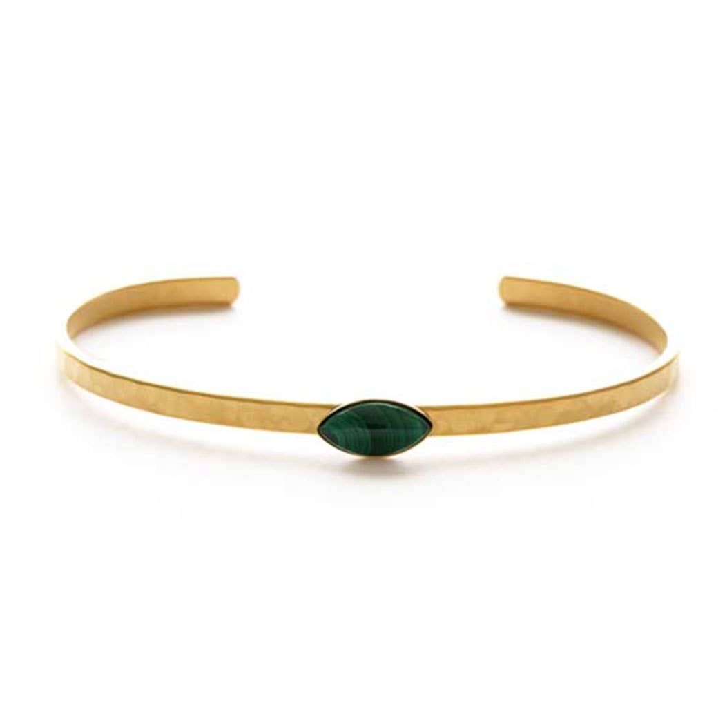 Navette Hammered Cuff