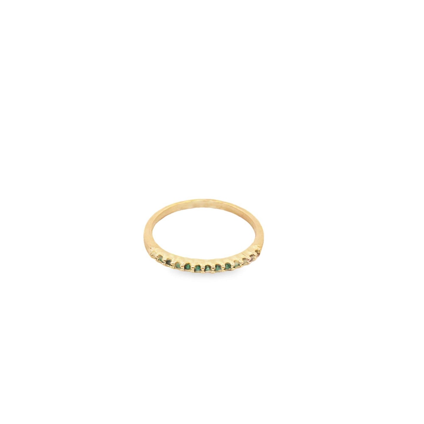 Slim Ring With CZ Stones (D47)