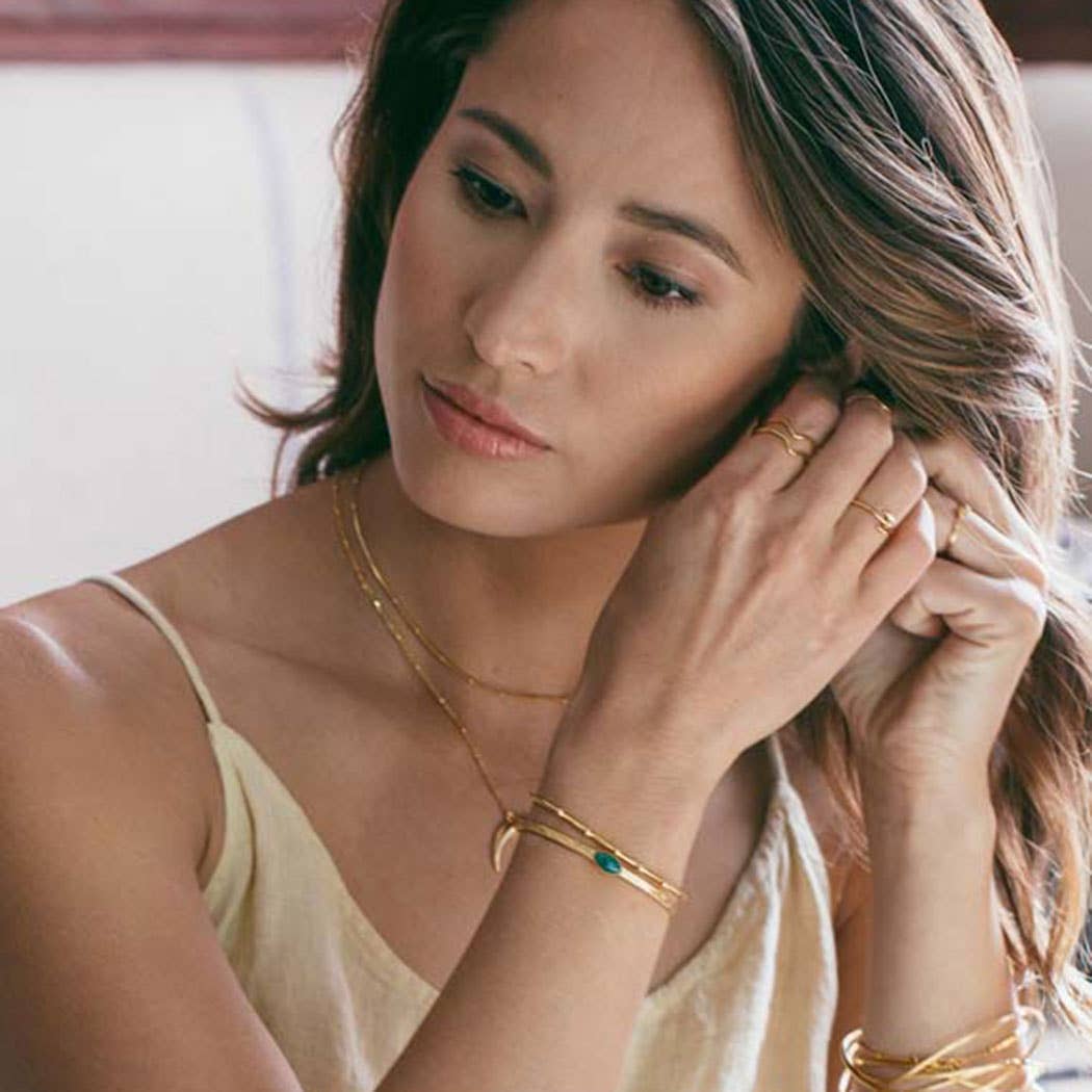 Navette Hammered Cuff
