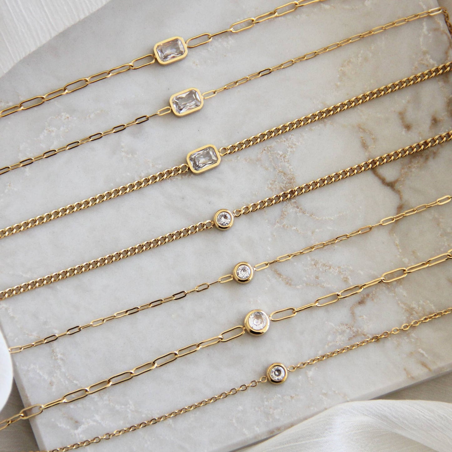 CZ Chain Bracelet