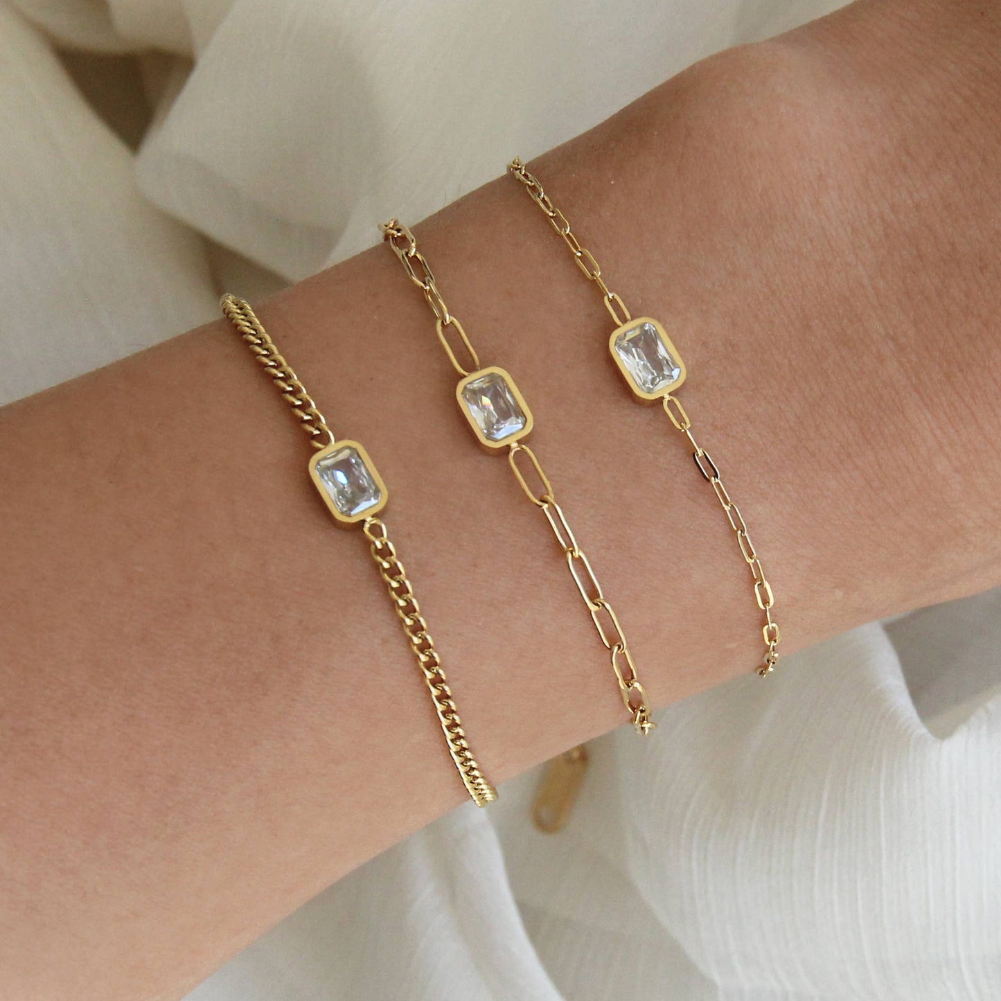CZ Chain Bracelet