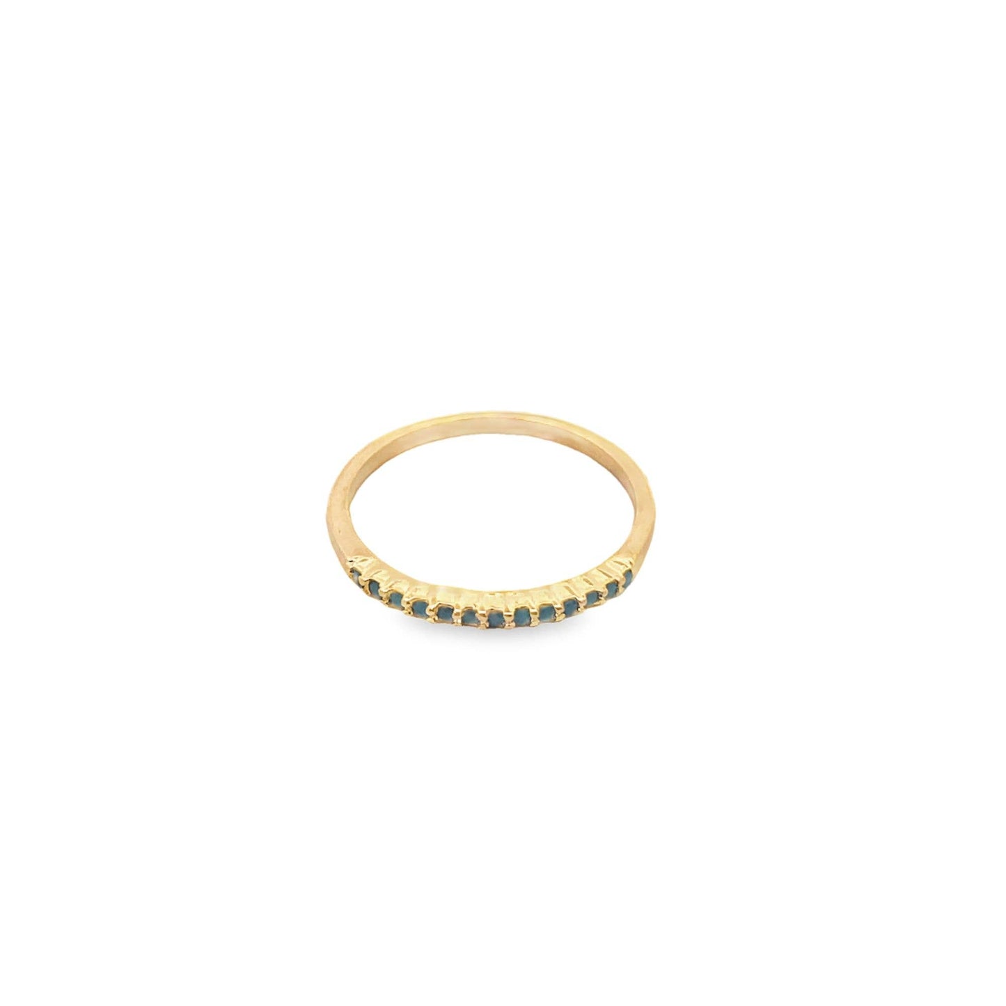 Slim Ring With CZ Stones (D47)