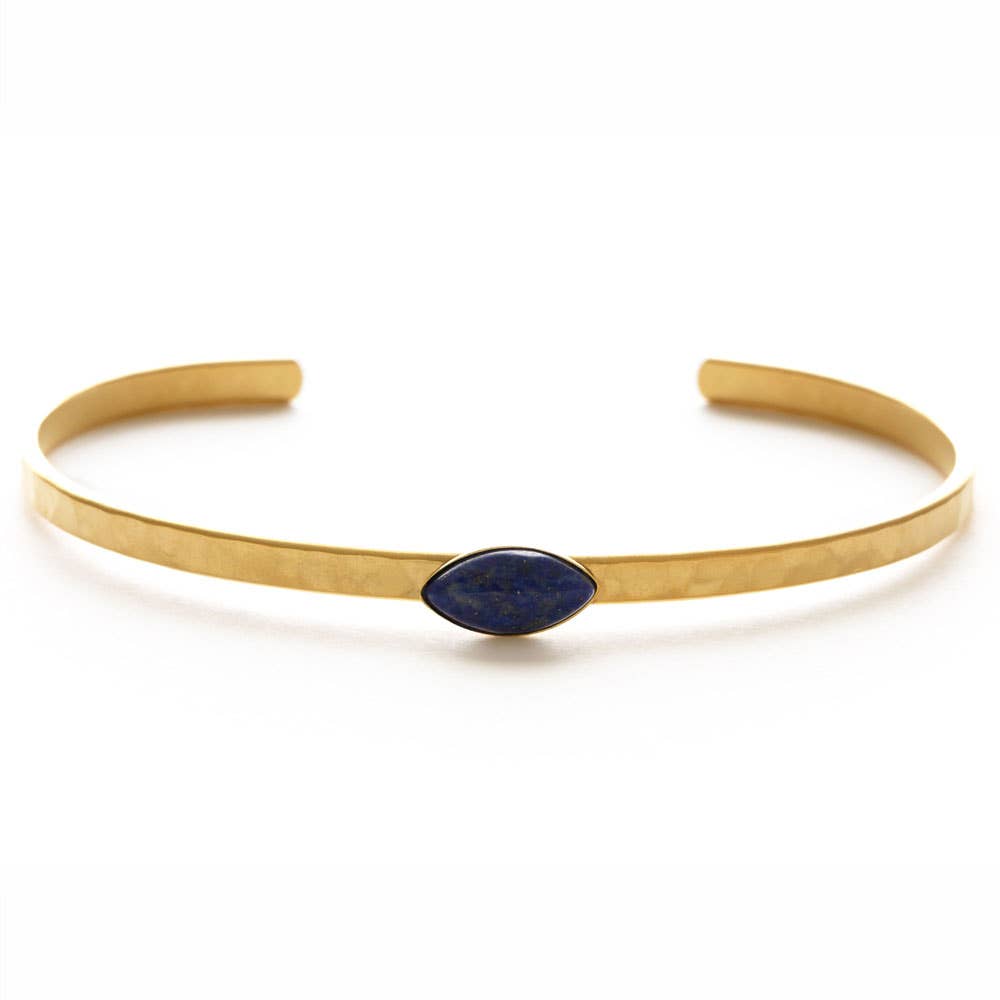 Navette Hammered Cuff