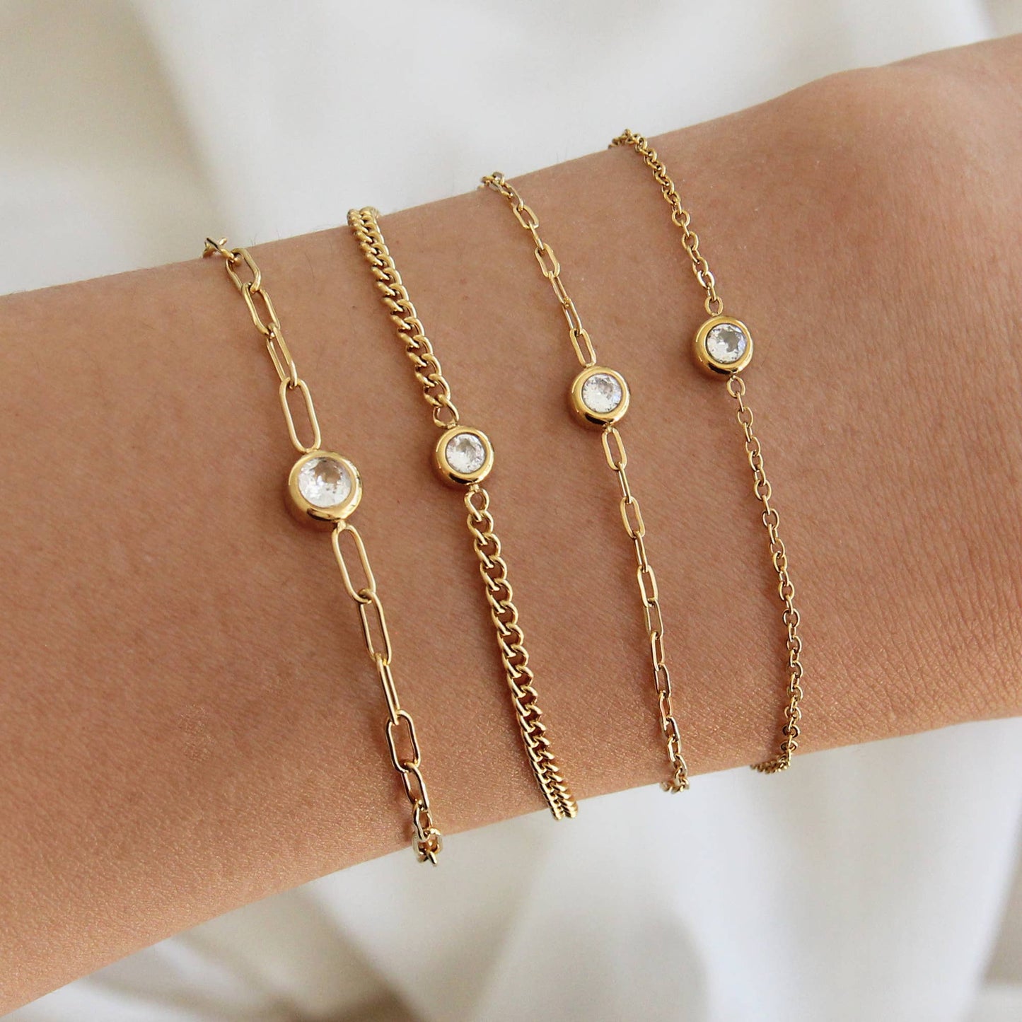 CZ Chain Bracelet