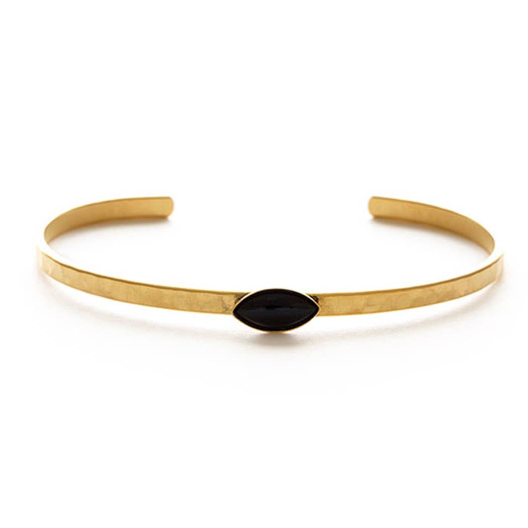 Navette Hammered Cuff