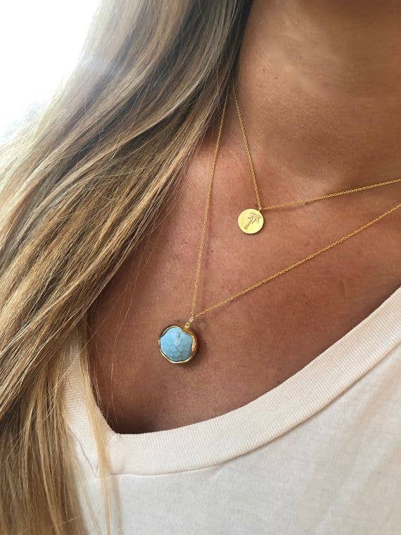 Palm tree necklace