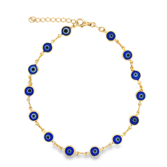 Evil Eye Chain Bracelet (I227)